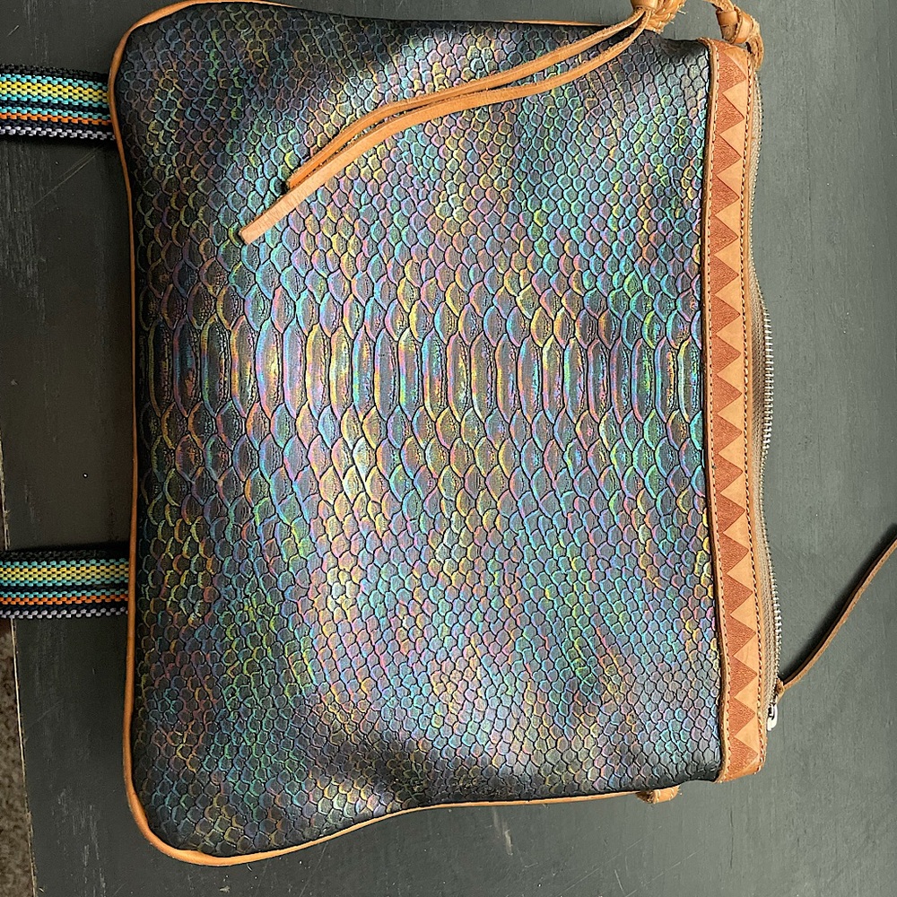 Snakeskin Consuela crossbody